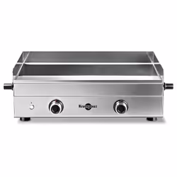 La plancha ergonomique. La plancha Design gaz double est une plancha avec plaque en inox certifiée contact alimentaire. Équip ...
