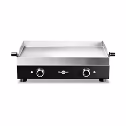 Design moderne 2 zones de cuisson indépendantes Boutons de thermostat antidérapants et réglables de 20 à 300°C Témoin de chau ...