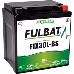 Batterie Fulbat GEL SLA FIX30L-BS GEL 12V 30AH 400 AMPS
