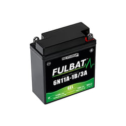 Fulbat - Batterie moto Gel 6N11A-1B / 6N11A-3A 6V 11Ah