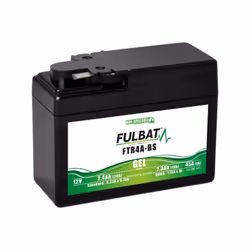 TYPE : FTR4A-BS TECHNOLOGIE : GEL SLA TENSION : 12V, CAPACITE : 2.3Ah, INTENSITE: 45A, DIMENSIONS : 113x48x85 mm" Type FTR4A- ...
