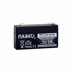 TECHNOLOGIE : Plomb AGM TENSION : 6V CAPACITE : 1.2AH DIMENSIONS :97x24x51.5mm" Type NP6-1.2 Tension 6V Technologie AGM Capac ...