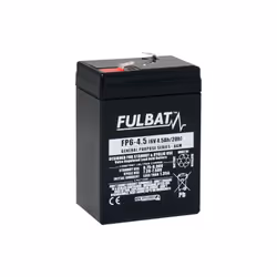 TECHNOLOGIE : Plomb AGM TENSION : 6V CAPACITE : 4.5AH DIMENSIONS :67x67x96mm" Type NP6-4.5 Tension 6V Technologie AGM Capacit ...