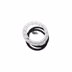 Bride, joints, et vis pour bonde de fond BL311, blanc. Entraxe entre 2 trous de fixations côtes à côtes : 73mm Diamètre intér ...