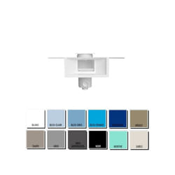 Skimmer Aquareva Miroir grande meurtrière + rallonge - piscine béton/liner - Gris anthracite