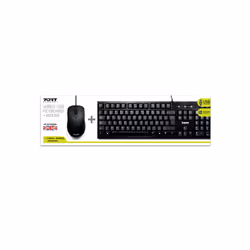 Port Designs 900900-UK clavier Souris incluse USB QWERTY Anglais britannique Noir