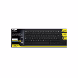 Port Designs 900754-SW clavier USB QWERTY Suédois Noir