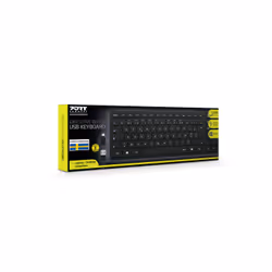 Port Designs 900754-SW clavier USB QWERTY Suédois Noir