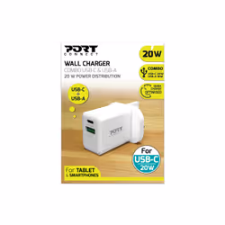 Port Designs 900069-UK chargeur d'appareils mobiles Smartphone, Tablette Blanc Secteur Charge rapide Intérieure - Vue supplémentaire 3