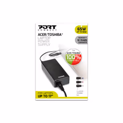 Port Designs 900093-ACTO adaptateur de puissance & onduleur Intérieure 65 W Noir