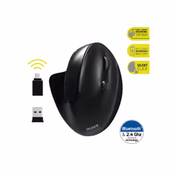 Port Designs 900706-BT souris Droitier RF sans fil + Bluetooth Optique 1600 DPI - Vue supplémentaire 7
