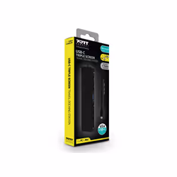 Port Designs 901906-W station d'accueil Avec fil USB 3.2 Gen 2 (3.1 Gen 2) Type-C Noir - Vue supplémentaire 7