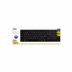 Port Designs 900903 clavier RF sans fil + Bluetooth AZERTY Français Noir