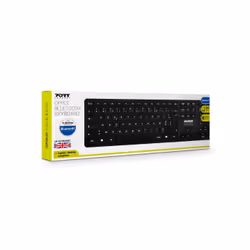 Port Designs 900903 clavier RF sans fil + Bluetooth AZERTY Français Noir