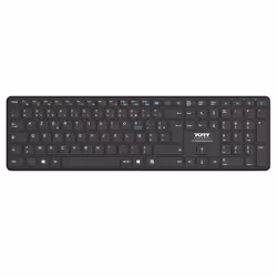 Port Designs 900903-R-UK, Taille réelle (100 %), Bluetooth, Commutateur de touche « ciseaux », QWERTY, Noir
