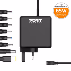 Port Designs 900093B-UK chargeur d'appareils mobiles Ordinateur portable, Universel Noir Secteur Intérieure - Vue supplémentaire 2