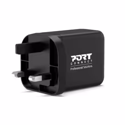 Port Designs 900106-UK chargeur d'appareils mobiles Universel Noir Secteur Charge rapide Intérieure
