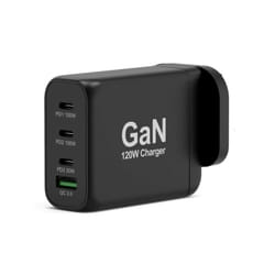 Port Designs 900107-UK chargeur d'appareils mobiles Universel Noir Secteur Charge rapide Intérieure