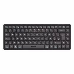Port Designs 911001FR, Avec fil &sans fil, RF sans fil + Bluetooth, AZERTY, Noir