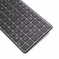 Port Designs 911002FR clavier maison/bureau RF sans fil + Bluetooth AZERTY Français Noir, Gris - Vue supplémentaire 4