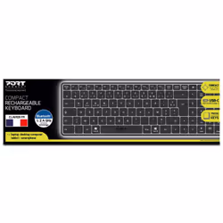 Port Designs 911002FR clavier maison/bureau RF sans fil + Bluetooth AZERTY Français Noir, Gris - Vue supplémentaire 6