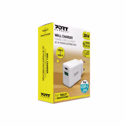 Port Designs 900069-EU chargeur d'appareils mobiles Smartphone, Tablette Blanc Secteur Charge rapide Intérieure