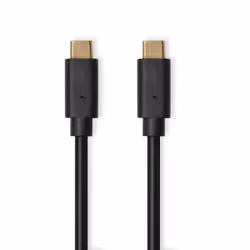 Port Designs 900074, 1 m, USB C, USB C, 10 Gbit/s, Noir