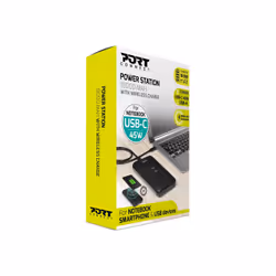 Port Designs 900119 banque d'alimentation électrique Lithium Polymère (LiPo) 18000 mAh Recharge sans fil Noir
