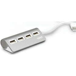 Port Designs 900120 hub & concentrateur USB 2.0 480 Mbit/s Gris, Blanc