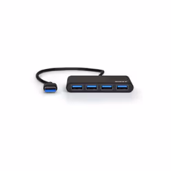 Port Designs 900121, USB 3.2 Gen 1 (3.1 Gen 1) Type-A, USB 3.2 Gen 1 (3.1 Gen 1) Type-A, 5000 Mbit/s, Noir, Acrylonitrile-But ...