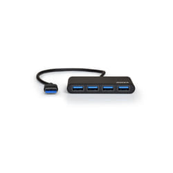 Port Designs 900121 hub & concentrateur USB 3.2 Gen 1 (3.1 Gen 1) Type-A 5000 Mbit/s Noir