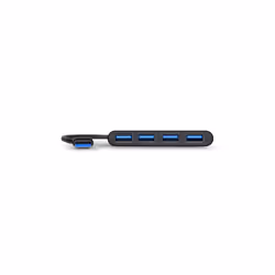 Port Designs 900121 hub & concentrateur USB 3.2 Gen 1 (3.1 Gen 1) Type-A 5000 Mbit/s Noir