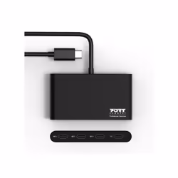 Port Designs 900147 hub & concentrateur USB Type-C 5000 Mbit/s Noir - Vue supplémentaire 5