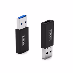 Port Designs 900154, USB-A, USB-C, Noir