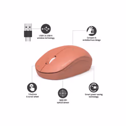 Port Designs 900542 souris Ambidextre RF sans fil Optique 1600 DPI