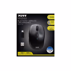 Port Designs 900715 souris Droitier RF sans fil + Bluetooth Optique 2400 DPI