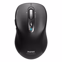 Port Designs 900720, Ambidextre, Optique, Bluetooth, 3200 DPI, Noir