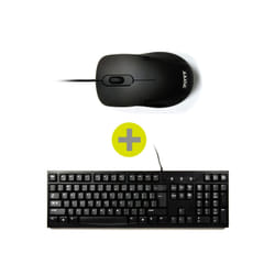 Port Designs 900900 clavier Souris incluse USB AZERTY Français Noir
