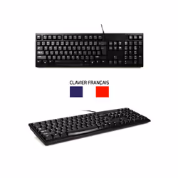 Port Designs 900900 clavier Souris incluse USB AZERTY Français Noir