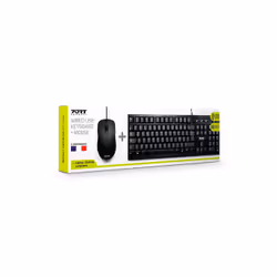 Port Designs 900900 clavier Souris incluse USB AZERTY Français Noir - Vue supplémentaire 5