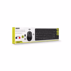 Port Designs 900904-FR clavier Souris incluse AZERTY Français Noir