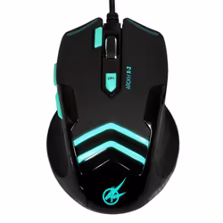 Port Designs AROKH X-2, Droitier, Optique, USB Type-A, 3500 DPI, Noir, Bleu