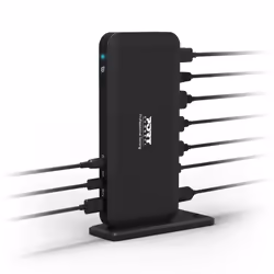 Port Designs 901910-EU, Avec fil, USB 3.2 Gen 1 (3.1 Gen 1) Type-C, 85 W, 3,5 mm, Noir, 4K Ultra HD