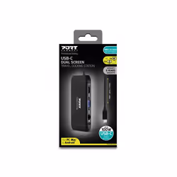 Port Designs 901913 hub & concentrateur USB 2.0 Type-C 5000 Mbit/s Noir - Vue supplémentaire 10