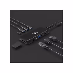 Port Designs 901913 hub & concentrateur USB 2.0 Type-C 5000 Mbit/s Noir - Vue supplémentaire 5
