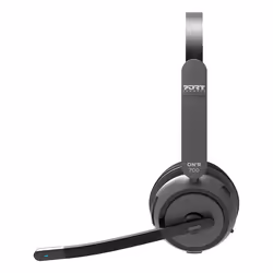 Port Designs 912003 écouteur/casque Avec fil &sans fil Arceau Bureau/Centre d'appels Bluetooth Socle de chargement Noir