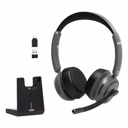 Port Designs 912003 écouteur/casque Avec fil &sans fil Arceau Bureau/Centre d'appels Bluetooth Socle de chargement Noir - Vue supplémentaire 4