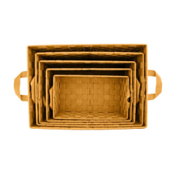 Tolinux Lot de 5 Paniers Jaune Curry