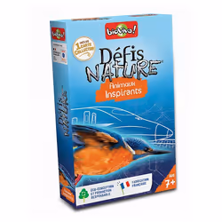 Jeu de cartes - BIOVIVA - Défis nature - Animaux inspirants - Multicolore/Bleu