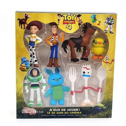 Figurines Disney Toy Story 4 - Disney - Woody et Buzz - Lot de 7 figurines - Hauteur 4-7cm - Pour enfants